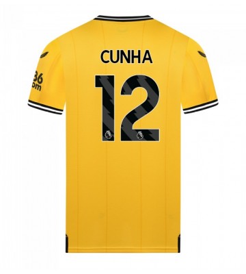 Wolves Matheus Cunha #12 Primera Equipación 2023-24 Manga Corta